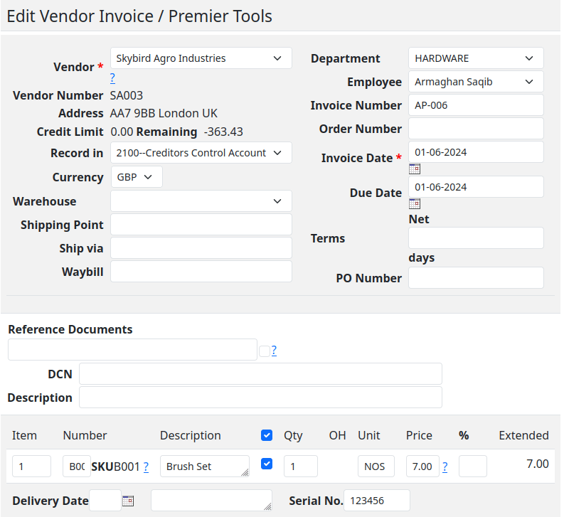 Fixing printing without posting in SQL-Ledger