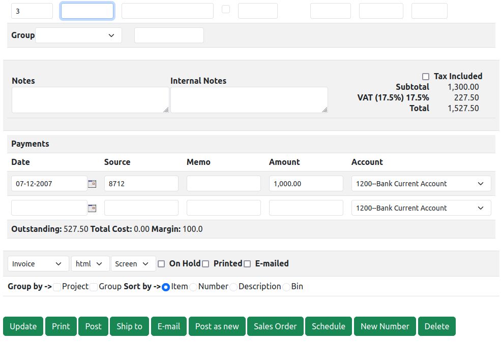 Bootstrap for SQL-Ledger