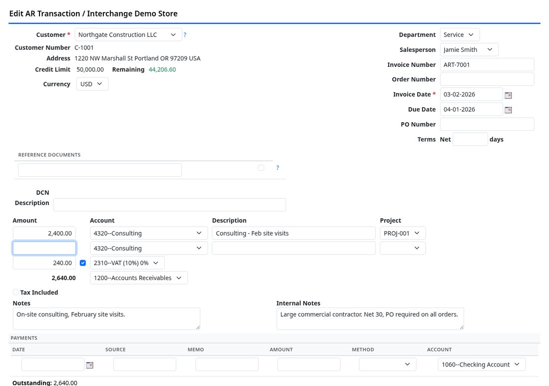 A transaction scrolled to its audit trail
